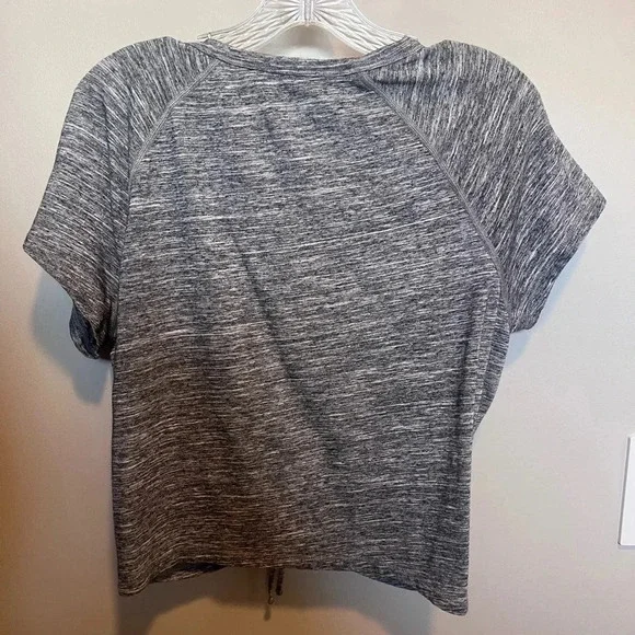 Calvin Klein Womens Performance Ruched-Front Cap-Sleeve Top - Picture 3 of 4